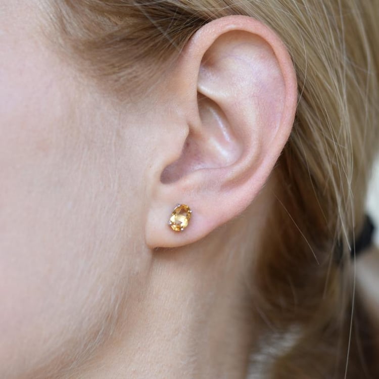 Citrínové náušnice 20454