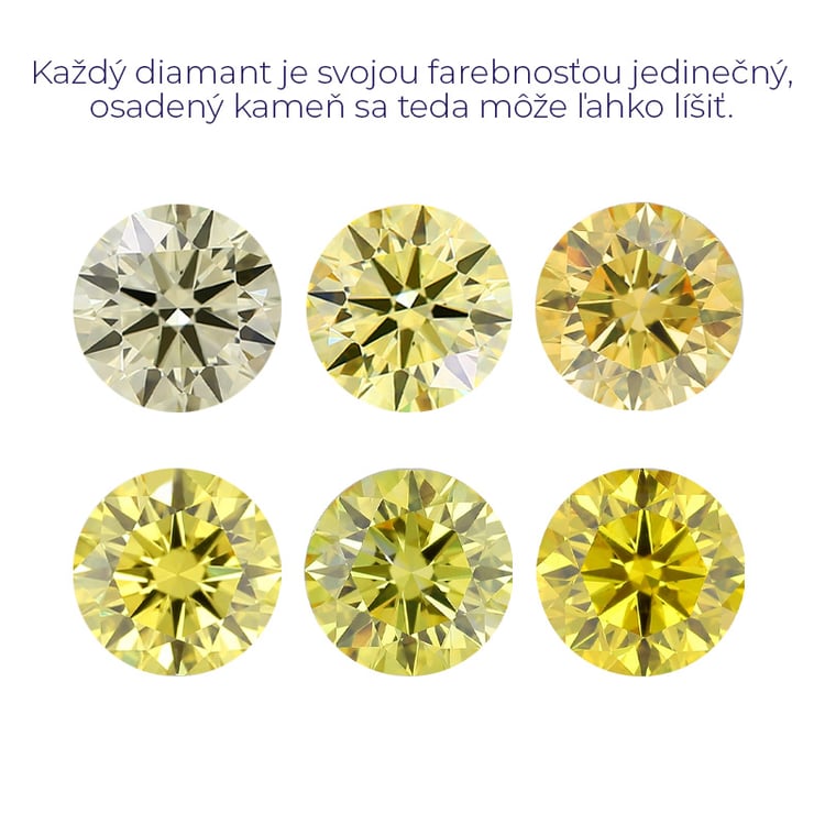 Lab-grown IG 0.44ct VS1 Fancy Vivid Yellow Round diamant LG550249400 118823
