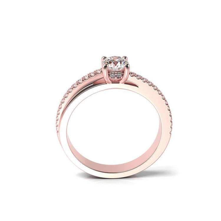 Zásnubný zlatý prsteň s diamantmi 19884