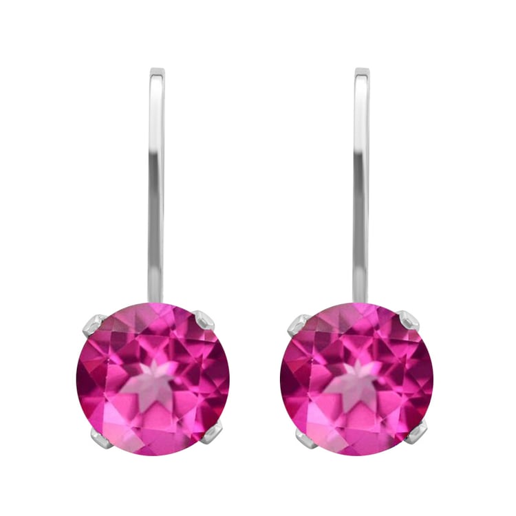 Strieborné náušnice s topásmi