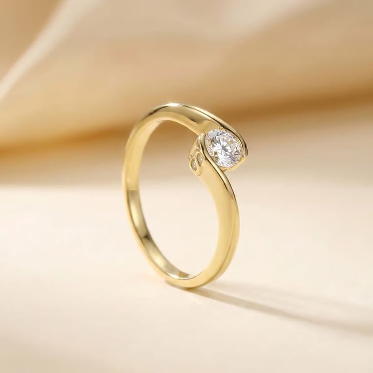 Zásnubný prsteň s výberom písmen a lab-grown diamantmi Saffar 167568
