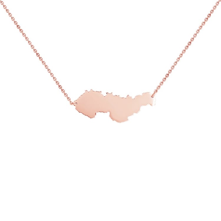 Zlatý či platinový náhrdelník Československo 106574