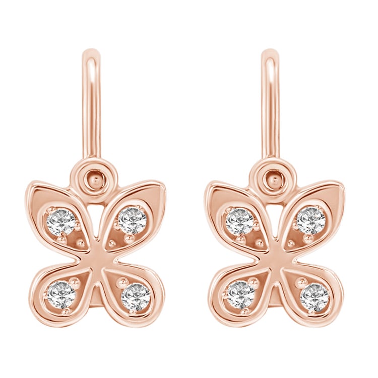 Detské náušnice motýlik zo zlata 145085