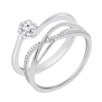 Set prsteňov s možnosťou výberu diamantu Elleanor