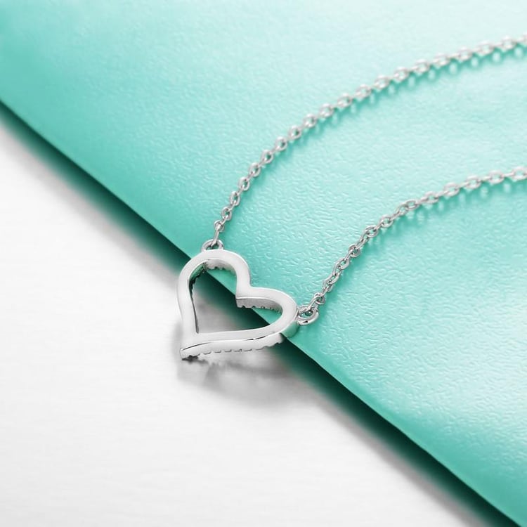 Platinovaný náhrdelník Heart 7511