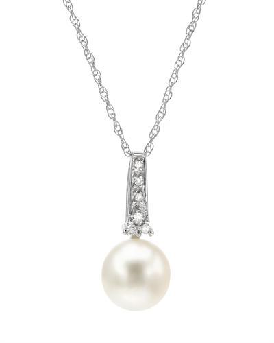 Náhrdelník s perlou a diamantmi