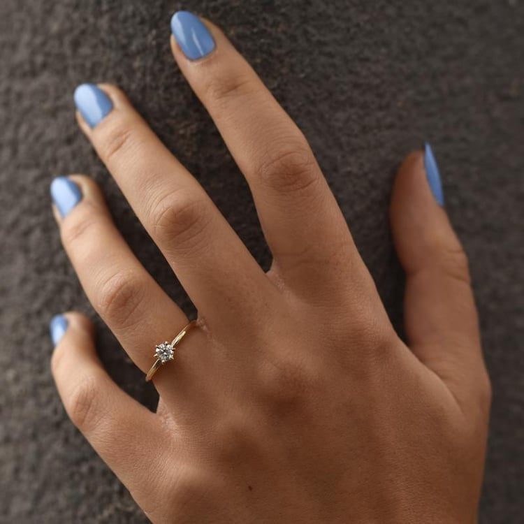 Zásnubný prsteň zo zlata s diamantom 96595