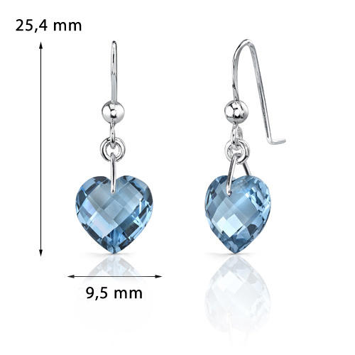 Strieborné náušnice s topásmi 3565