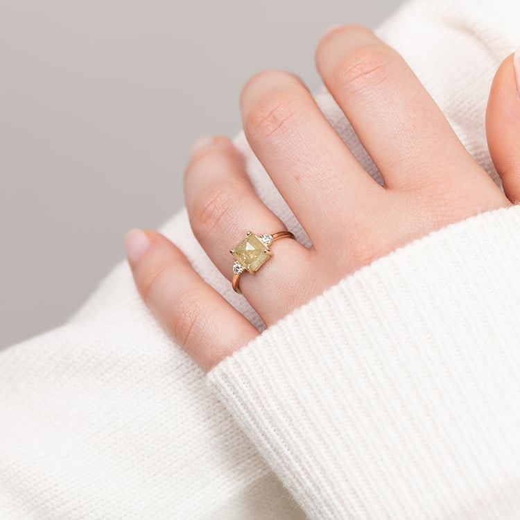 Prsteň so salt and pepper diamantom Anoop 151939