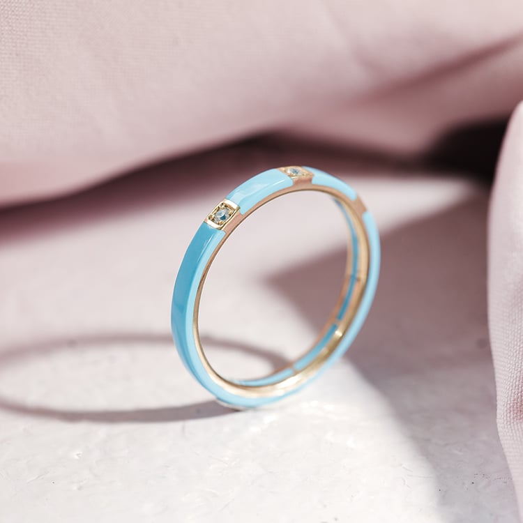 Keramický prsteň s lab-grown diamantmi Jody 121878