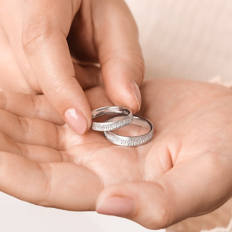 Matné svadobné obrúčky zo zlata Bobble 155205