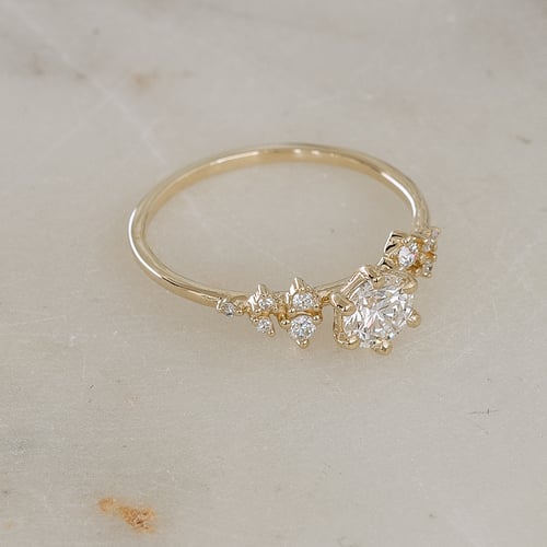 Zásnubný prsteň s diamantmi Olha