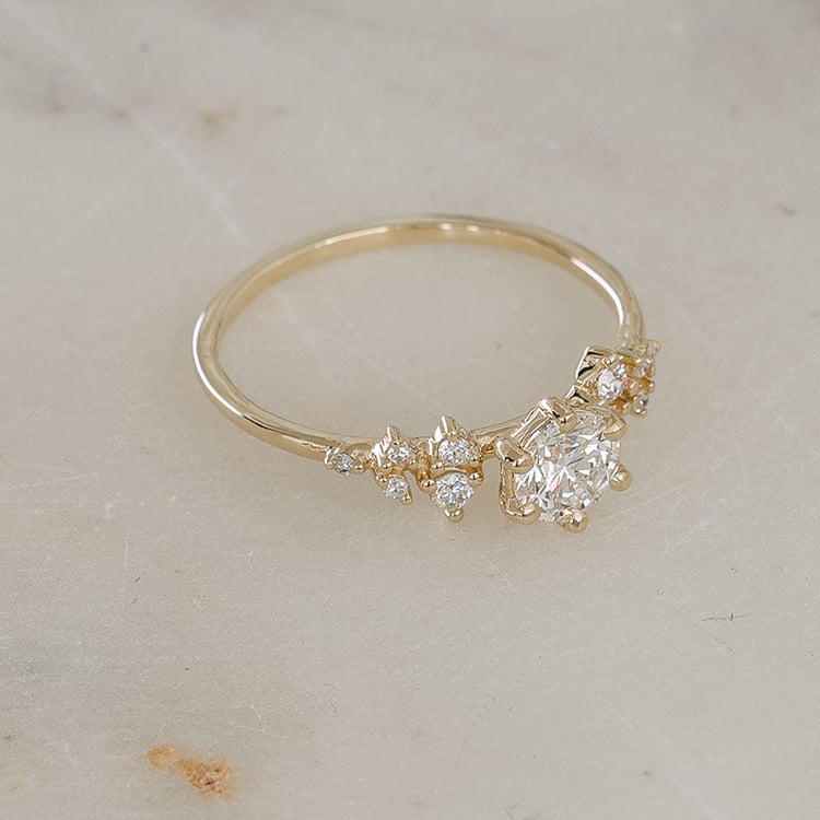 Zásnubný prsteň s diamantmi Olha 129934