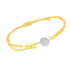 Povrázkový náramok lopta s gravírom vašej voľby Basketball