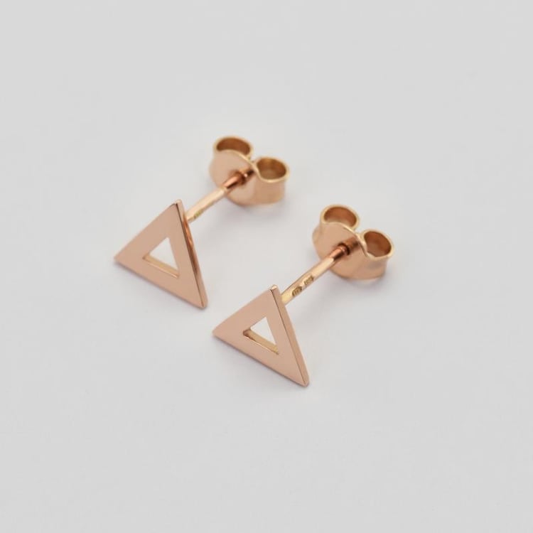 Náušnice z ružového zlata 29253