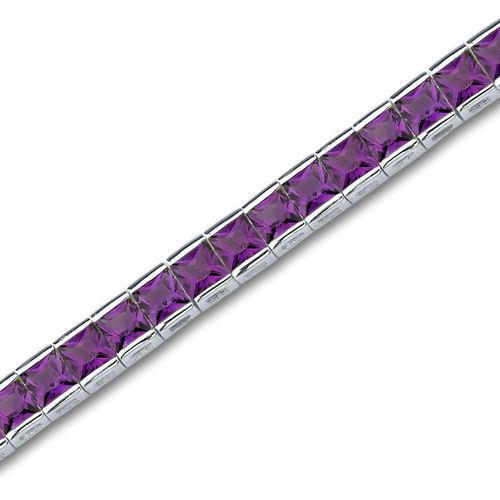 Ametystový náramok zo striebra Jolene 5586