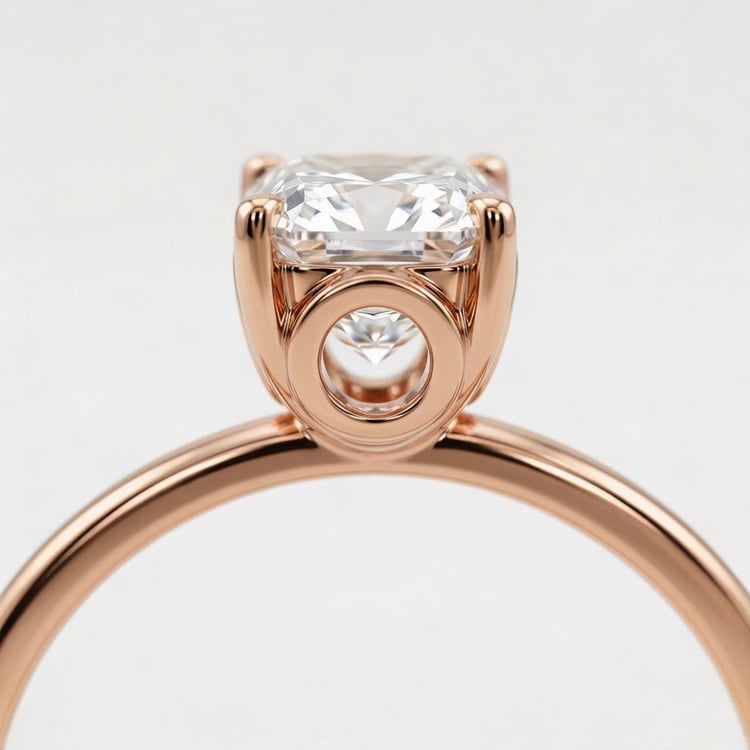 Zásnubný prsteň s výberom písmen a emerald lab-grown diamantom Olson 167710