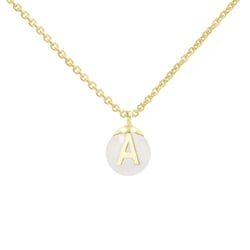 Prívesok s perlou a písmenom Nava