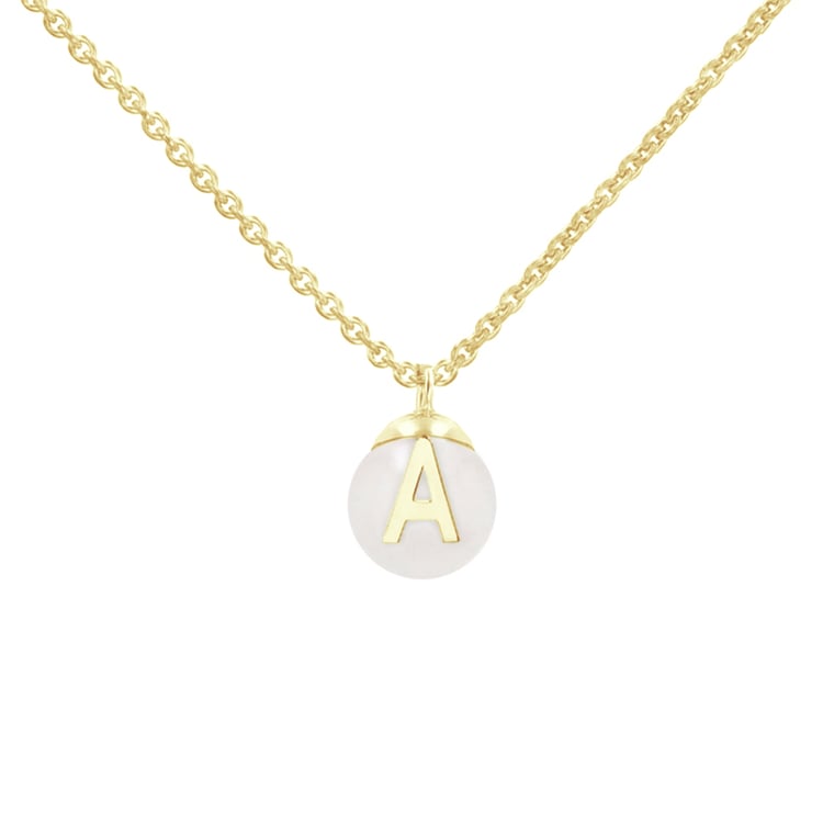 Prívesok s perlou a písmenom Nava