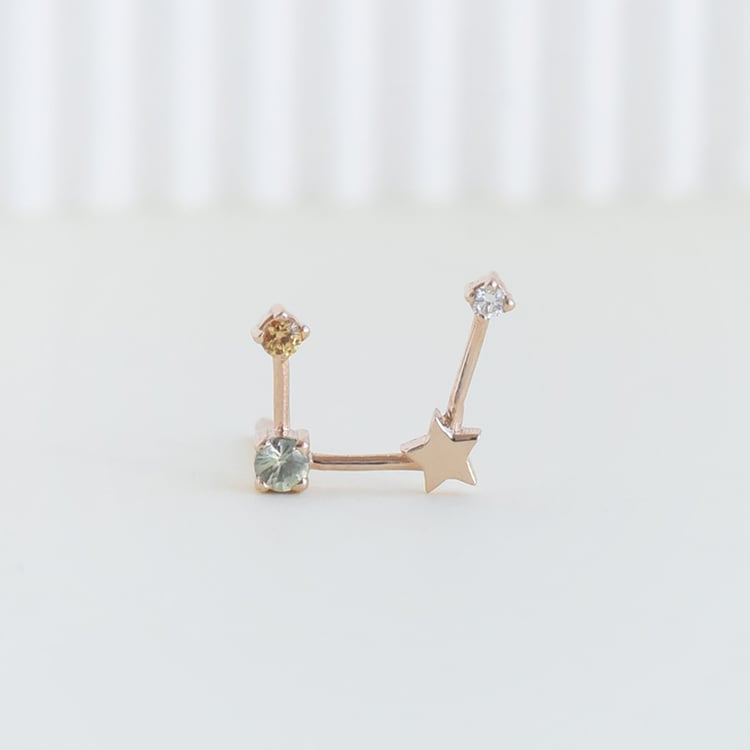 Náušnica so znamením zverokruhu Virgo 95272