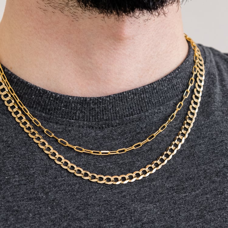 Masívna panzer retiazka 55 cm z 14k zlata 119681