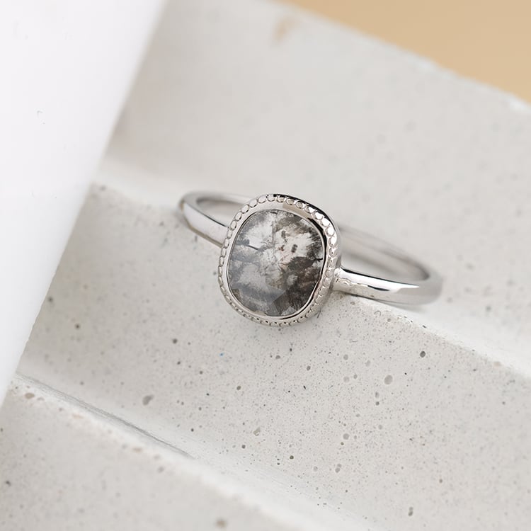 Prsteň so salt and pepper diamantom Salma 122400