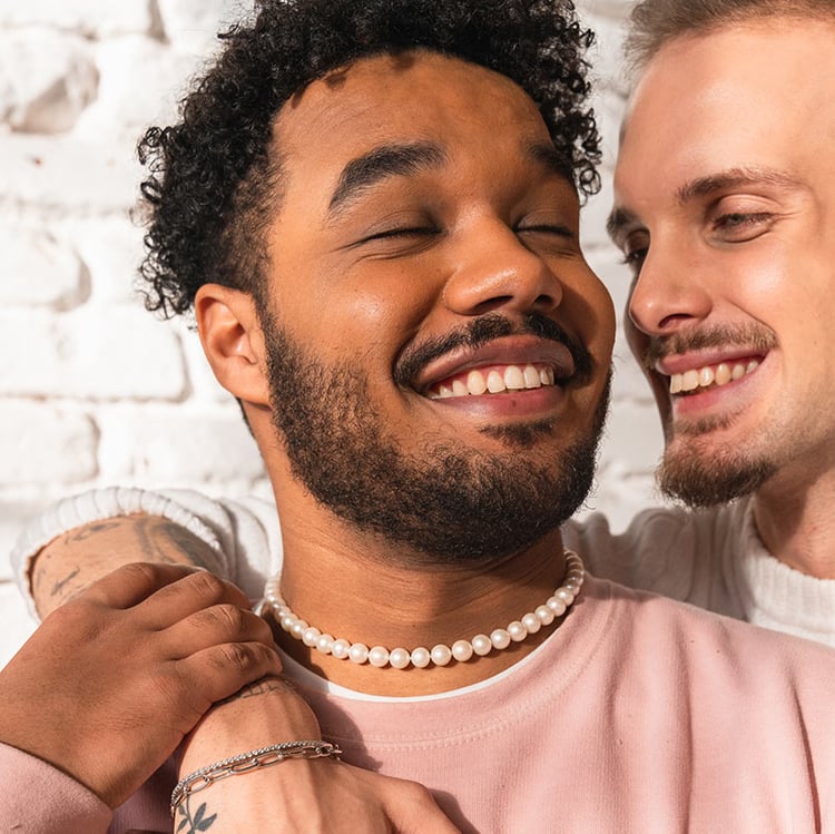 Zlatý perlový náhrdelník Porter 115914