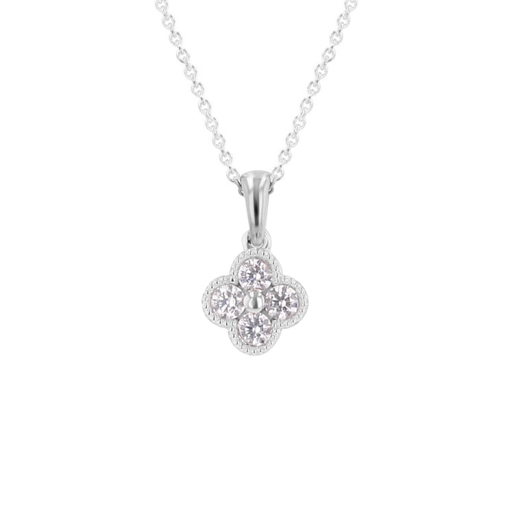 Prívesok s diamantmi v tvare kvetu Arnie