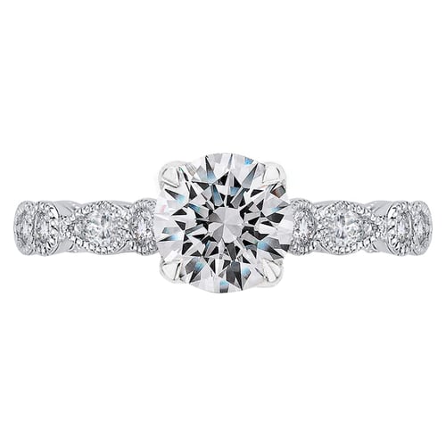 Vintage zásnubný prsteň s lab-grown diamantmi Pua