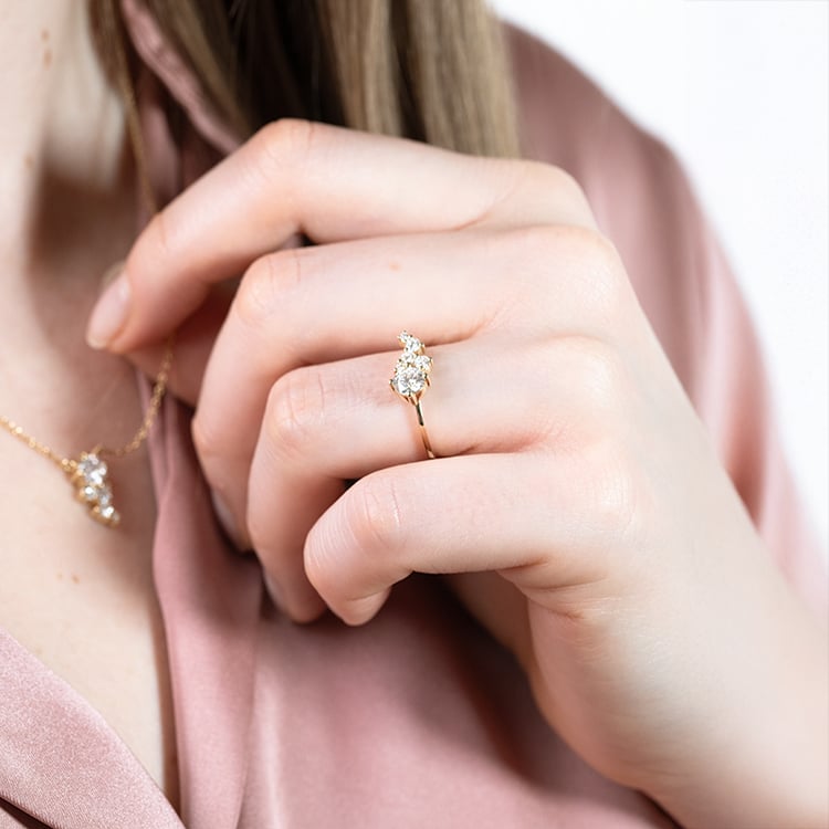 Kolekcia cluster šperkov s lab-grown diamantmi Ester 152082