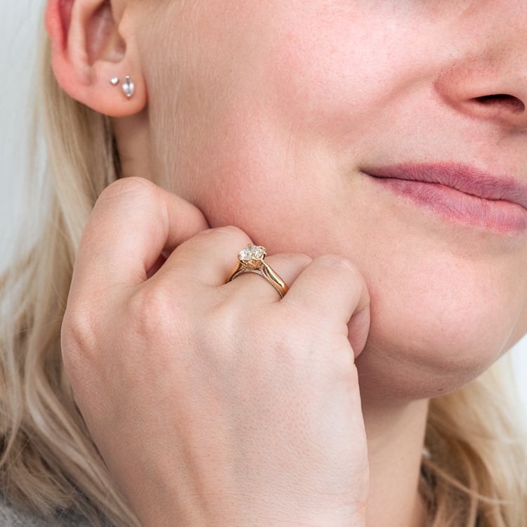 Zásnubný prsteň s postrannými marquise diamantmi Lisabet 124763