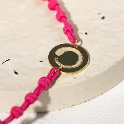 Povrázkový joga náramok so symbolom Enso