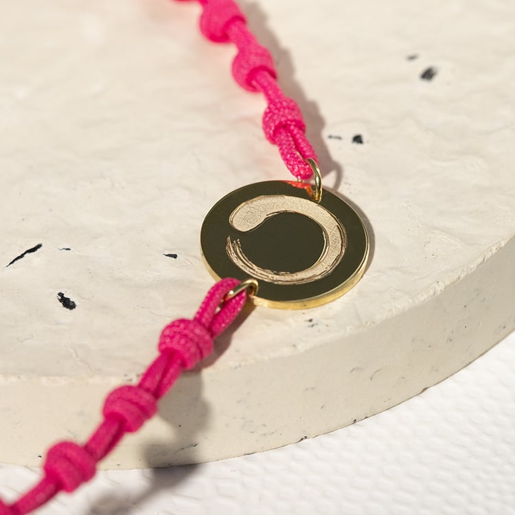 Povrázkový joga náramok so symbolom Enso 133869