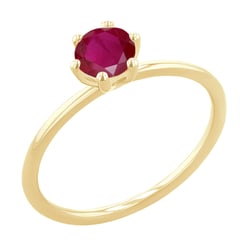 Zásnubný prsteň s rubínom Birdie