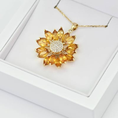 Citrínový náhrdelník