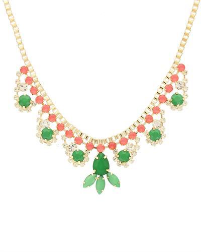 Pozlátený náhrdelník zdobený