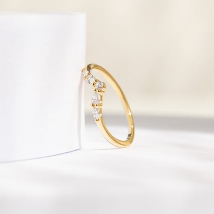 Vykrojený prsteň s round, pear a marquise diamantmi Craig