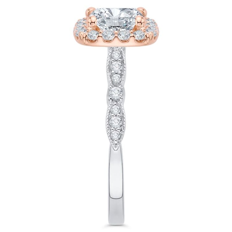 Moissanitový zásnubný prsteň zo zlata 66232