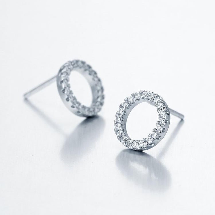 Platinované náušnice Chinita 7492