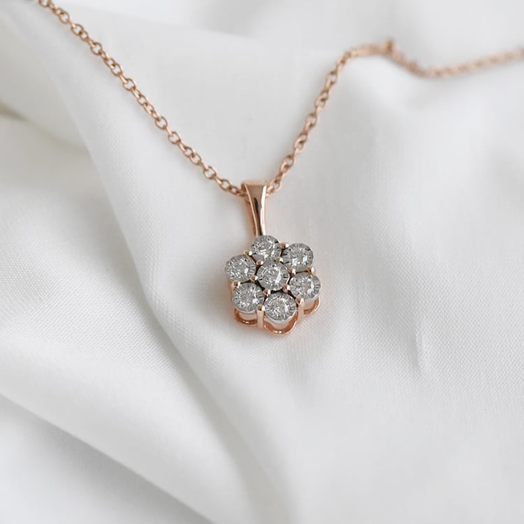 Diamantový prívesok v tvare kvetu 92291