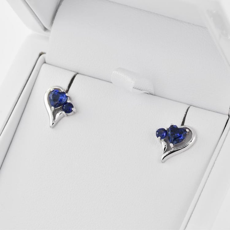 Srdiečkové strieborné náušnice 27989