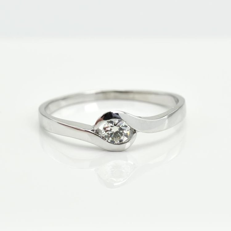 Diamantový zlatý prsteň 11355