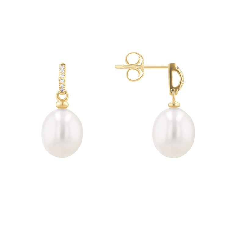 Zlatá perlová kolekcia s diamantmi Elzaida 116032