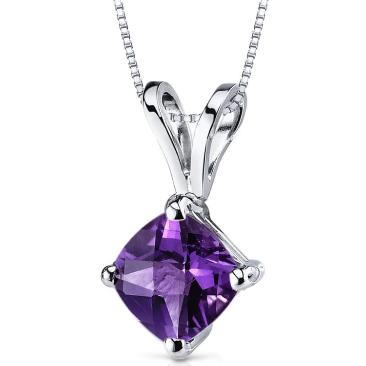 Fialový ametyst v zlatom náhrdelníku Jorvil 20131