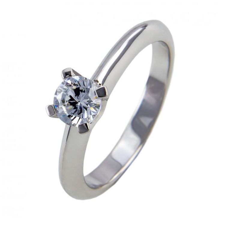 Zlatý zásnubný prsteň s diamantom Onya