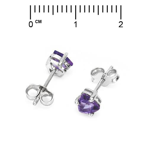 Ametystove nausnice strieborne 53559