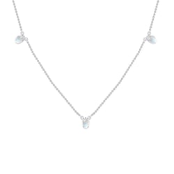 Náhrdelník s bielymi opálmi Roman