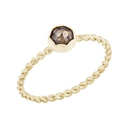 Prepletený prsteň so salt and pepper diamantom Leena