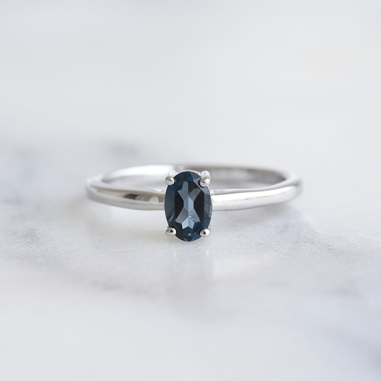 Prsteň s topásom zo striebra 85986