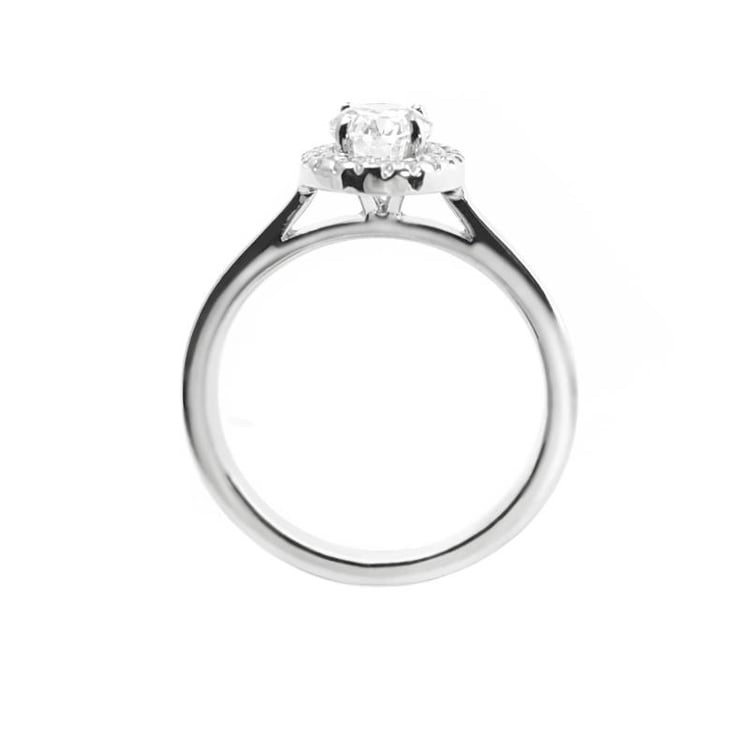 Zlatý zásnubný vintage prsteň s diamantmi Fulvia 5009